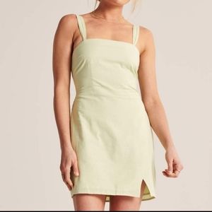 Abercrombie light green linen dress